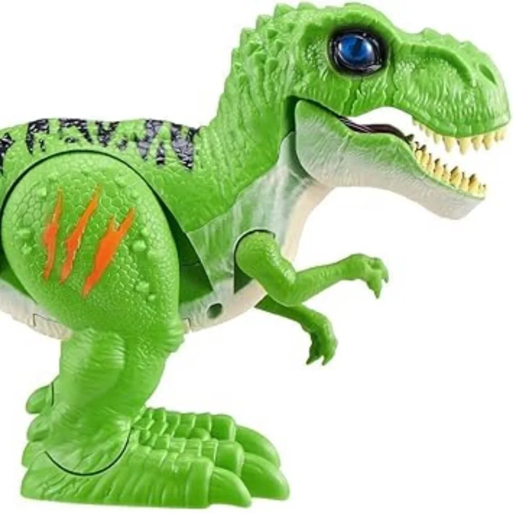 Robo Alive Attacking Green T-Rex Battery-Powered Dinosaur